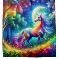 Farbenfrohe Einhornkunst