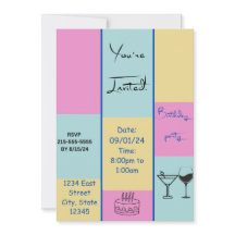 Farbenfrohe Einladung