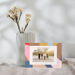 Farbenfrohe einzigartige ästhetische Abstrakte Fot Feiertagskarte<br><div class="desc">Wünschen Sie Ihren Freunden und Ihrer Familie einen glücklichen Urlaub mit diesen wunderschönen Karten mit Ihrem Lieblings-Foto und einem farbenfrohen abstrakten Design.</div>