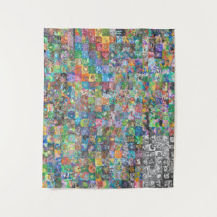 Farbenfrohe einzigartige Tapisserie 2021 - Paintga Wandteppich