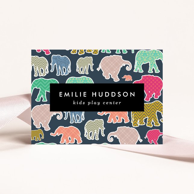 Farbenfrohe Elefanten, Spielzentrum, Aktivitätszen Visitenkarte (Von Creator hochgeladen)