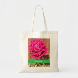 Farbenfrohe Elegante Rosa Blume Rosa Blütenfarben Tragetasche