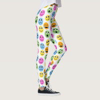 Farbenfrohe Emojis Emoticon Faces Gemusterte Print