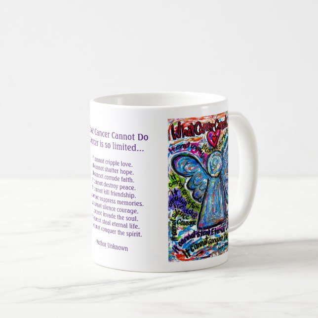 Farbenfrohe Engelkrebse können Kaffeepusche nicht  Kaffeetasse (VorderseiteRechts)
