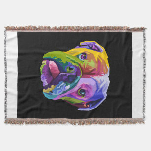 Farbenfrohe englische Bulldog   Bulldog Lover Gift Decke