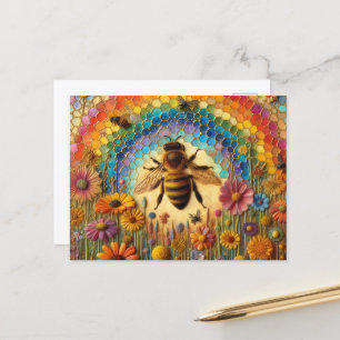 Farbenfrohe Enkausen Postkarte