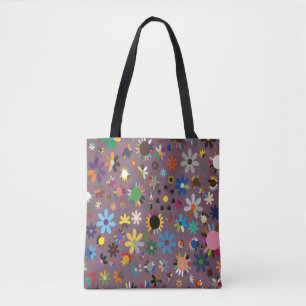 Farbenfrohe, erhabene Blüte Verlassen Tasche