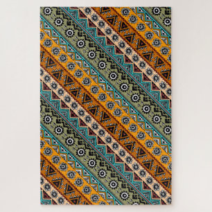 Farbenfrohe ethnische Aztekenmuster Design dekorat