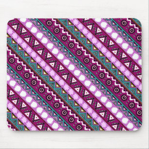Farbenfrohe ethnische Musterdesign Mousepad