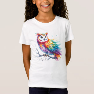 Farbenfrohe Eule T-Shirt