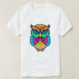 Farbenfrohe Eule T-Shirt