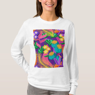Farbenfrohe exotische Blumenmuster-23148 T-Shirt