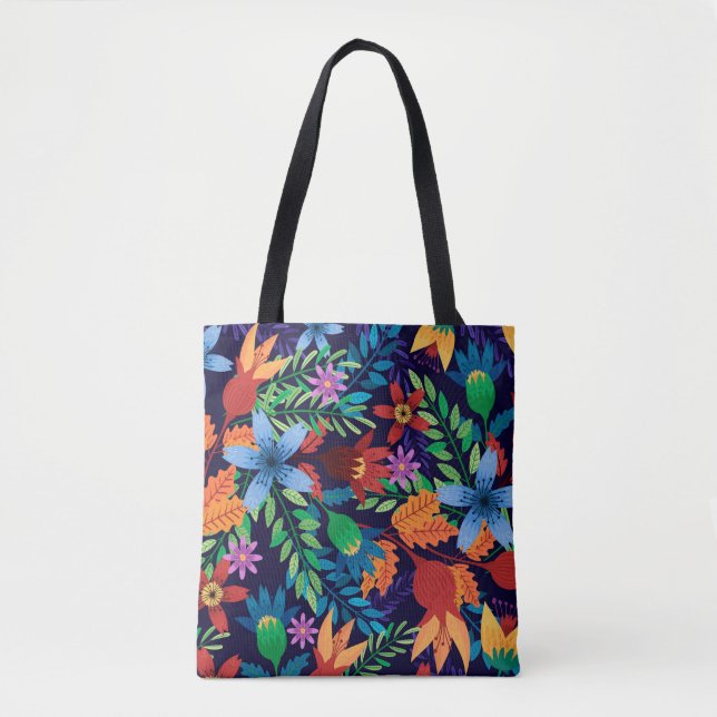 Farbenfrohe exotische Blumenmuster-32436 Tasche (Vorderseite)