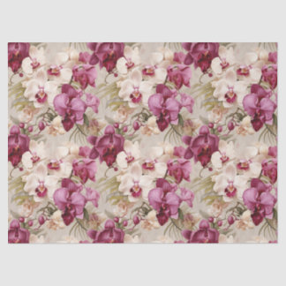 Farbenfrohe exotische Orchid-Blume Seidenpapier