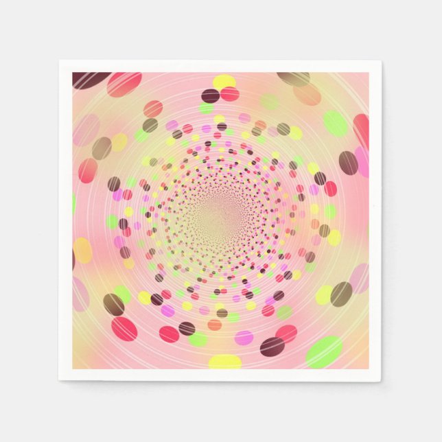 Farbenfrohe Explosion von Süßigkeiten Serviette (Vorderseite)