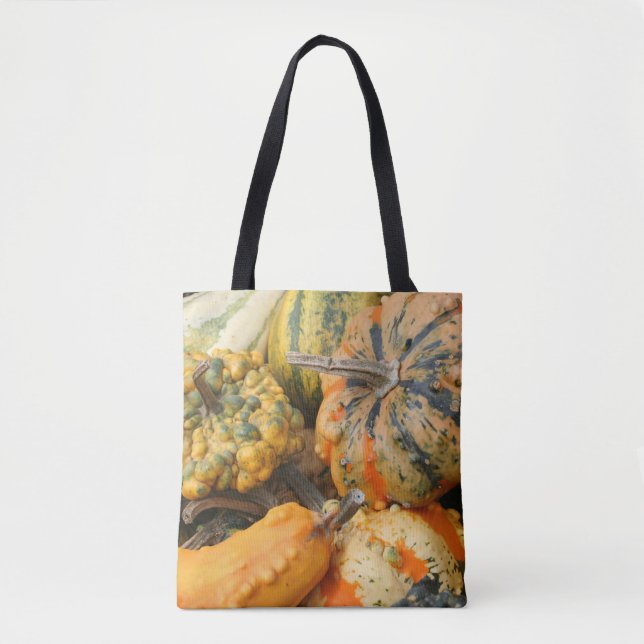 Farbenfrohe Extravagante Gourds fallen Tasche (Vorderseite)