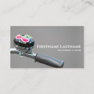 Farbenfrohe Fahrradglocke für Fahrradreparaturgesc Visitenkarte