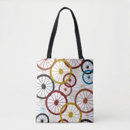 Farbenfrohe Fahrradräder Tasche