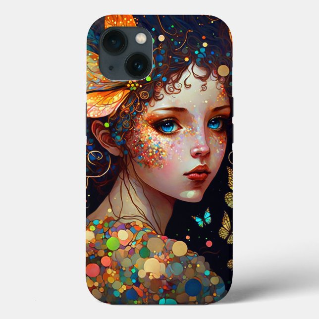Farbenfrohe Fairy Butterfells Fantasy Art Case-Mate iPhone Hülle (Rückseite)