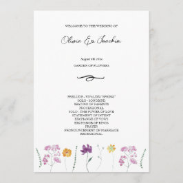 Farbenfrohe Fairy Garden Wasserfarbe Handgemalt Programm