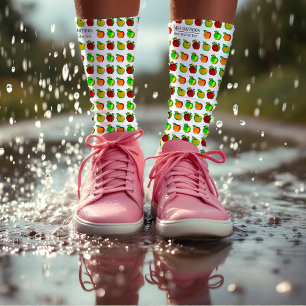 Farbenfrohe Fall Apple Muster Niedliche Geschenke  Socken