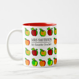 Farbenfrohe Fall Apple Muster Niedliche Geschenke  Tasse