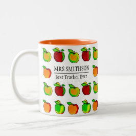 Farbenfrohe Fall Apple Muster Niedliche Geschenke  Zweifarbige Tasse