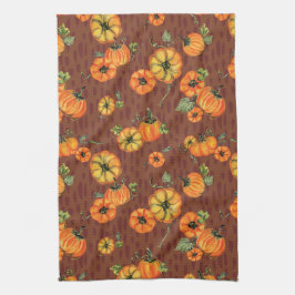 Farbenfrohe Fallpumpen Orange/Rost Geschirrtuch