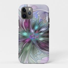 Farbenfrohe Fantasie Abstrakt Modernes Fraktal Blu Case-Mate iPhone Hülle