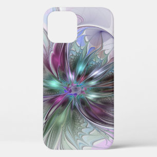 Farbenfrohe Fantasie Abstrakt Modernes Fraktal Blu Case-Mate iPhone Hülle