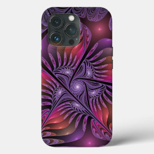 Farbenfrohe Fantasie Abstrakte Trippy Lila Fraktal Case-Mate iPhone Hülle