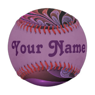 Farbenfrohe Fantasie Abstrakter Trippy-Fraktal Nam Baseball