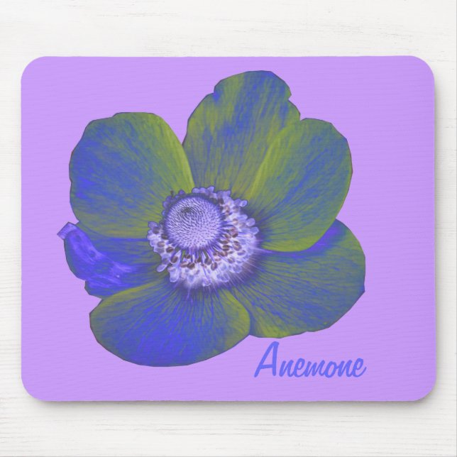 Farbenfrohe Fantasie Anemone Mousepad (Vorne)