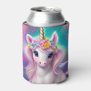 Farbenfrohe Fantasie Kawaii Unicorn Dosenkühler