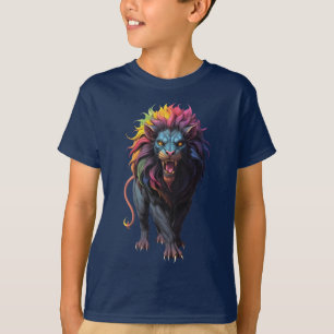 Farbenfrohe Fantasie Kunst, Dichtung und Musik T-Shirt