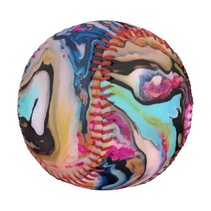 Farbenfrohe Fantasieabstraktion Baseball