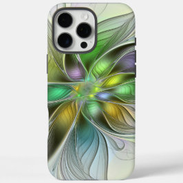 Farbenfrohe Fantasy-Blume Modernes Abstraktes Frak iPhone 16 Pro Max Hülle
