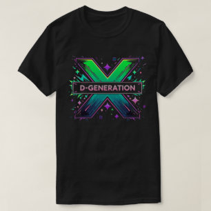 Farbenfrohe Fantasy DX Logo Grafik für Mode Wear T-Shirt