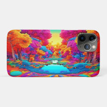 Farbenfrohe Fantasy Landschaft