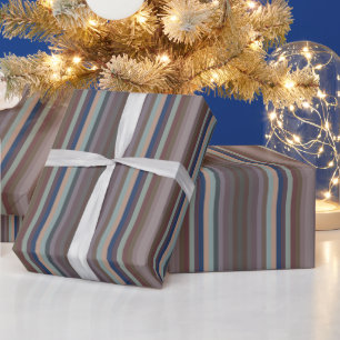 Farbenfrohe Farben Des Jahres Streifen Muster Geschenkpapier