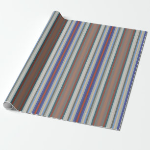 Farbenfrohe Farben des Jahres Streifenmuster Geschenkpapier
