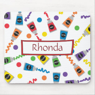 Farbenfrohe Farben Mousepad