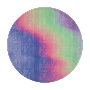 Farbenfrohe Farben: Psychedelische Textur Schneidebrett