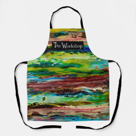 Farbenfrohe Farbpalette Art Studio Workshop Schürz Schürze