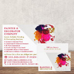 Farbenfrohe Farbpalette, Malerei und Dekorator Flyer<br><div class="desc">Farbenfrohe Paint Splash,  Painter & Decorator Werbung Flyer von The Business Card Store.</div>