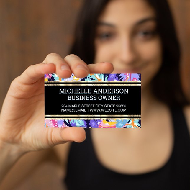 Farbenfrohe Federmuster | Goldene Trimm (Von Creator hochgeladen)