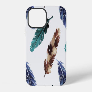 Farbenfrohe Federn Stammgefühl iPhone 12 Hülle