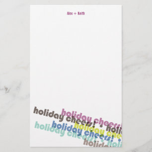 Farbenfrohe Feiertage Gefallen Urlaubsgeschichten Briefpapier