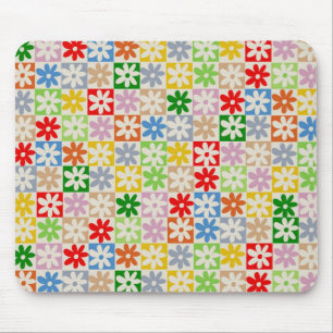 Farbenfrohe, feine ästhetische Blume Mousepad