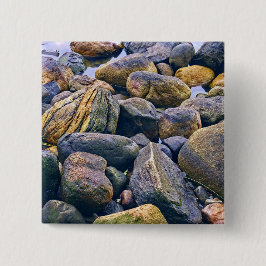 Farbenfrohe Felsen Button